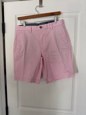 Vineyard Vines Pastel Pink Flat Front Chino Shorts